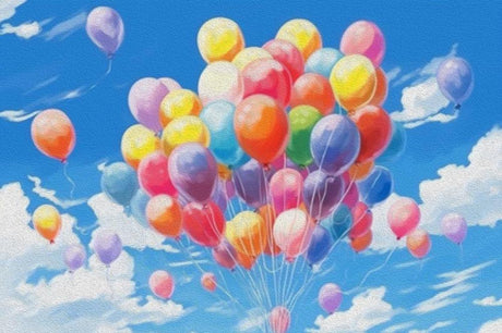 Hot air balloon wallpaper design file showing detailed pattern and true colors
