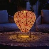 Solar Garden Lantern  Balloon Shape Metal Design - Detailed view