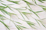 Bamboo wallpaper design file showing detailed green leaves on crisp white background