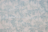 Design file of grey and blue bamboo leaves pattern showing intricate botanical details