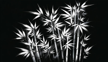 Japanese bamboo wallpaper design file showing detailed monochrome pattern