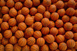 Basketball wallpaper design file showing detailed pattern with dynamic ball arrangements