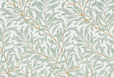 Foliage Mural Wallpaper | Sage Green Botanical Pattern