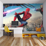 Superhero Mural Wallpaper | Spider-Man Action Scene