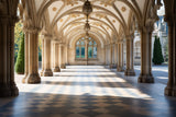 Gothic Mural Wallpaper | Cathedral Arches With Golden Details