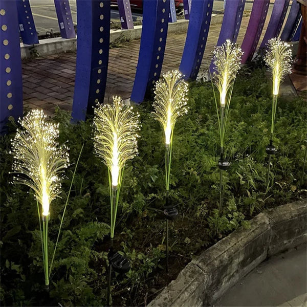 Solar Garden Lights  Fiber Optic Color Changing Stakes - Product example