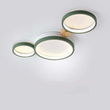Modern LED Ceiling Light  Gray Metal Triple Ring Design - Product detail 12