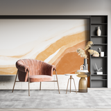 Abstract Mural Wallpaper | Terracotta Watercolor Waves