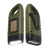 Emergency Hand Crank Flashlight  Solar Powered LED Light - Detailed view
