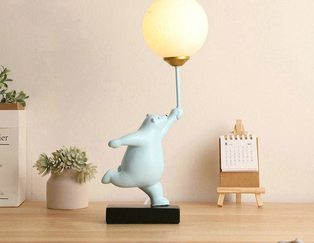 Kids Room Table Lamp  Playful Pink Bear Design - Product detail 15