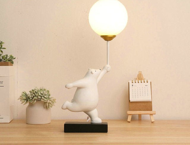 Kids Room Table Lamp  Playful Pink Bear Design - Product detail 13