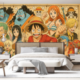 One Piece Manga Mural Wallpaper  Pirates Gallery Collection - Premium wallpaper design showcase