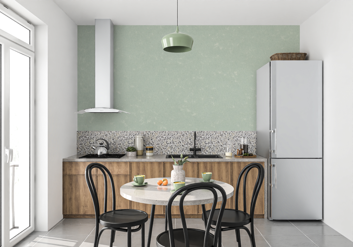 Mint Mural Wallpaper | Soft Green Textured Design