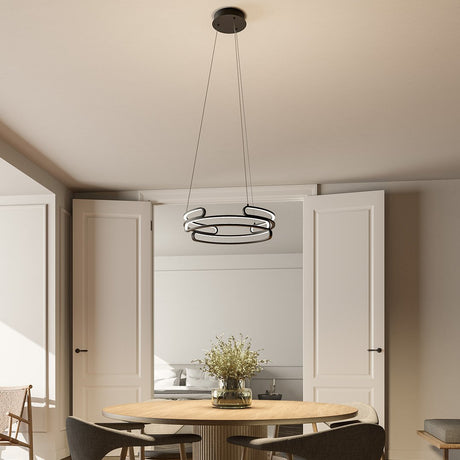 Modern LED Pendant Light  Circular Gold Metal Design - Product detail 18