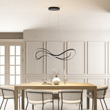 Modern LED Pendant Light  Infinity Wave Design With Dimmable Warm Light - Detailed view