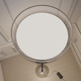 Modern LED Floor Lamp  Glass Disc Shade with Metal Stand - Product detail 4