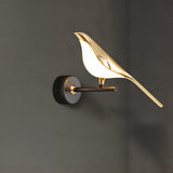 Modern Bird Wall Lamp  Gold Plated LED Sconce - Detailed view
