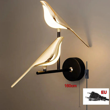 Modern Bird Wall Lamp  Gold Plated LED Sconce - Product detail 10