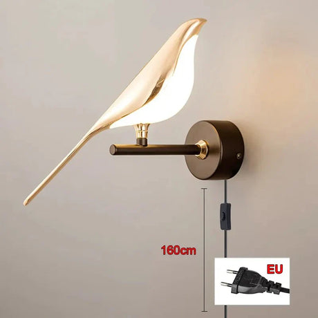 Modern Bird Wall Lamp  Gold Plated LED Sconce - Product detail 8