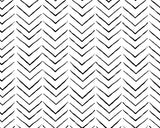 Geometric Mural Wallpaper | Black and White Chevron Pattern