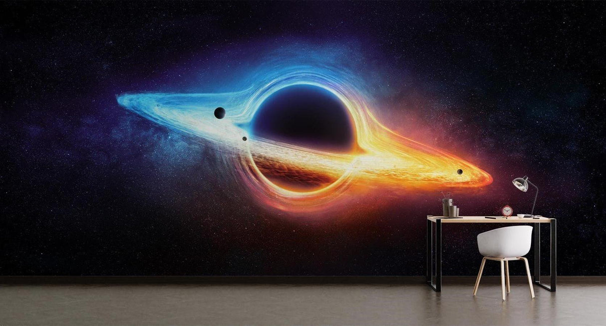 Space Mural Wallpaper | Black Hole Galaxy Design
