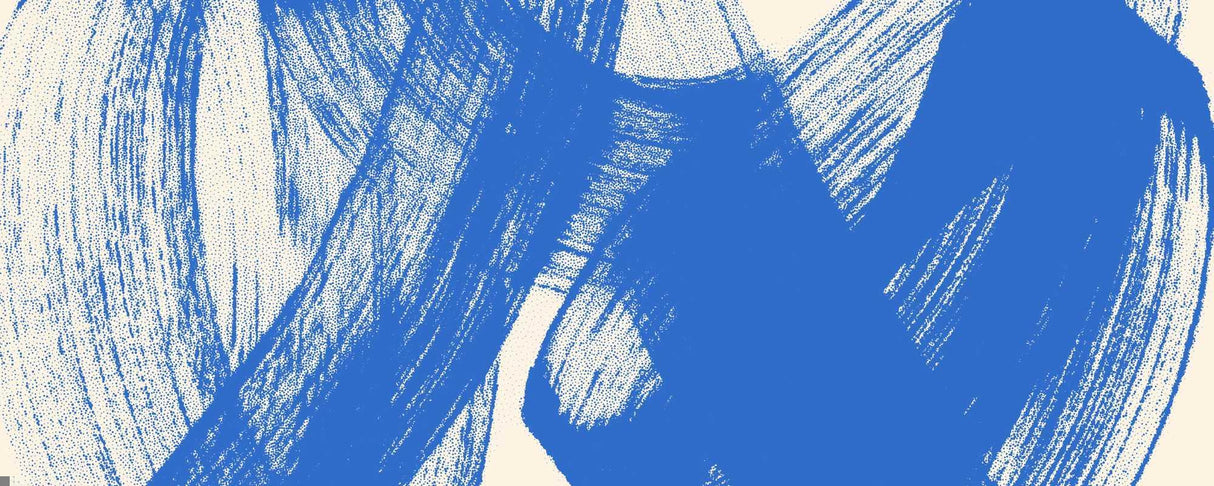 Abstract Mural Wallpaper | Dynamic Blue Brushstroke Design