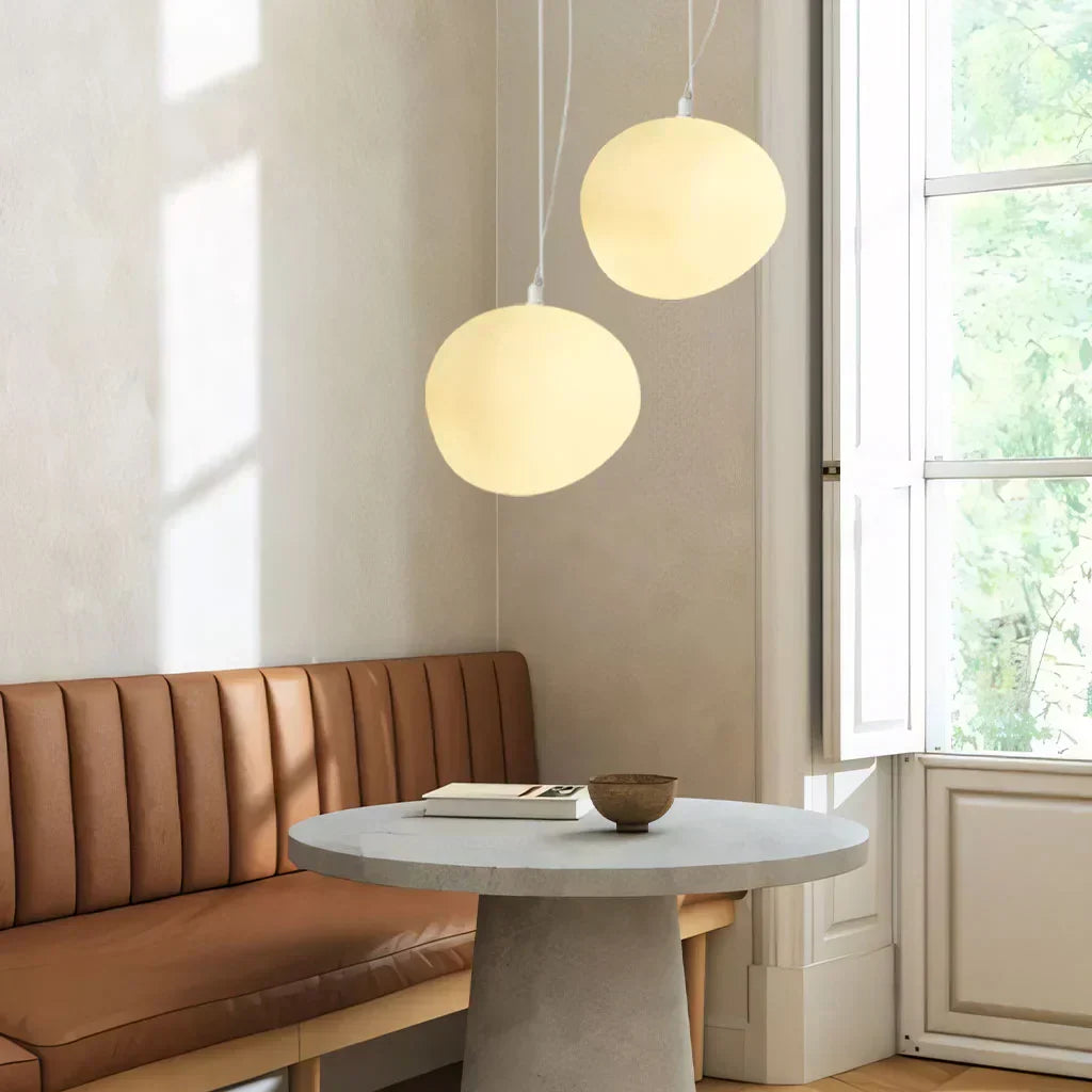 Modern Pendant Light  Pebble Glass Design - Product example