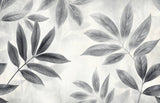 Large grey leaves pattern design file showing intricate botanical details and texture