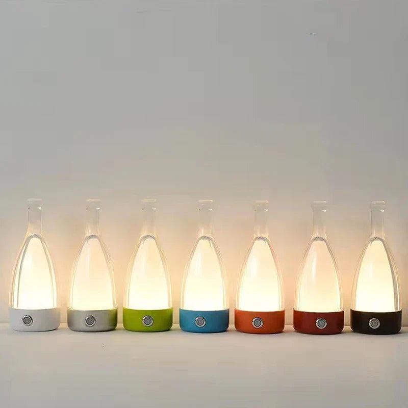 Wine Bottle Table Lamp  Glass LED Touch Control - Product detail 13