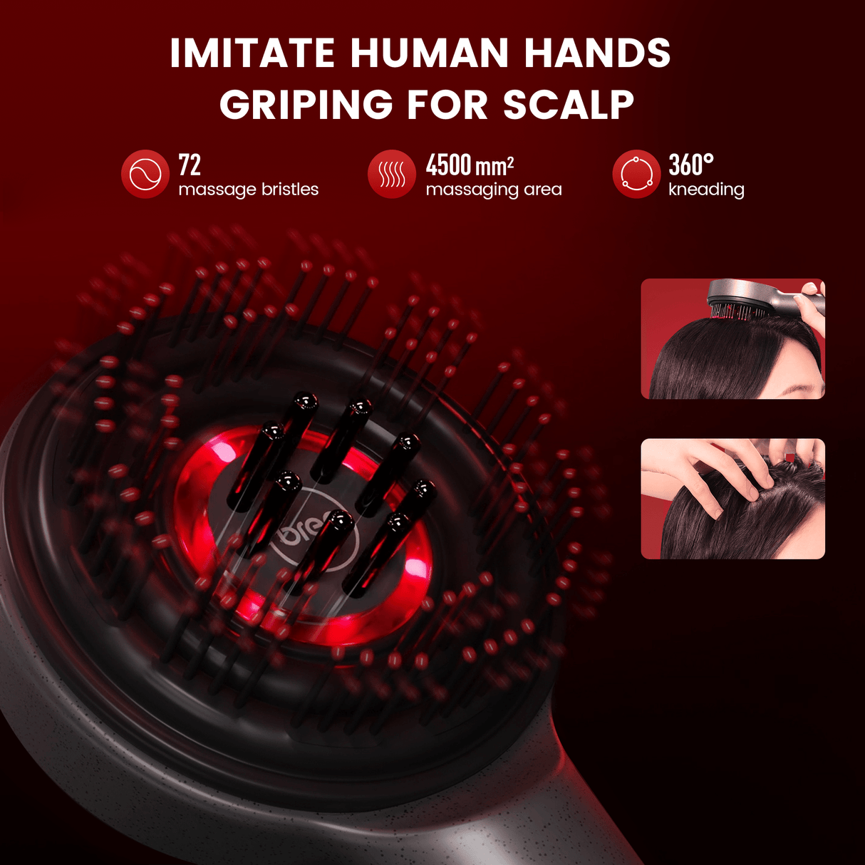 Electric Scalp Massager  Red Light Therapy Hair Growth Device - Product detail 9