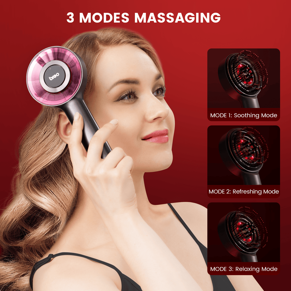 Electric Scalp Massager  Red Light Therapy Hair Growth Device - Product example