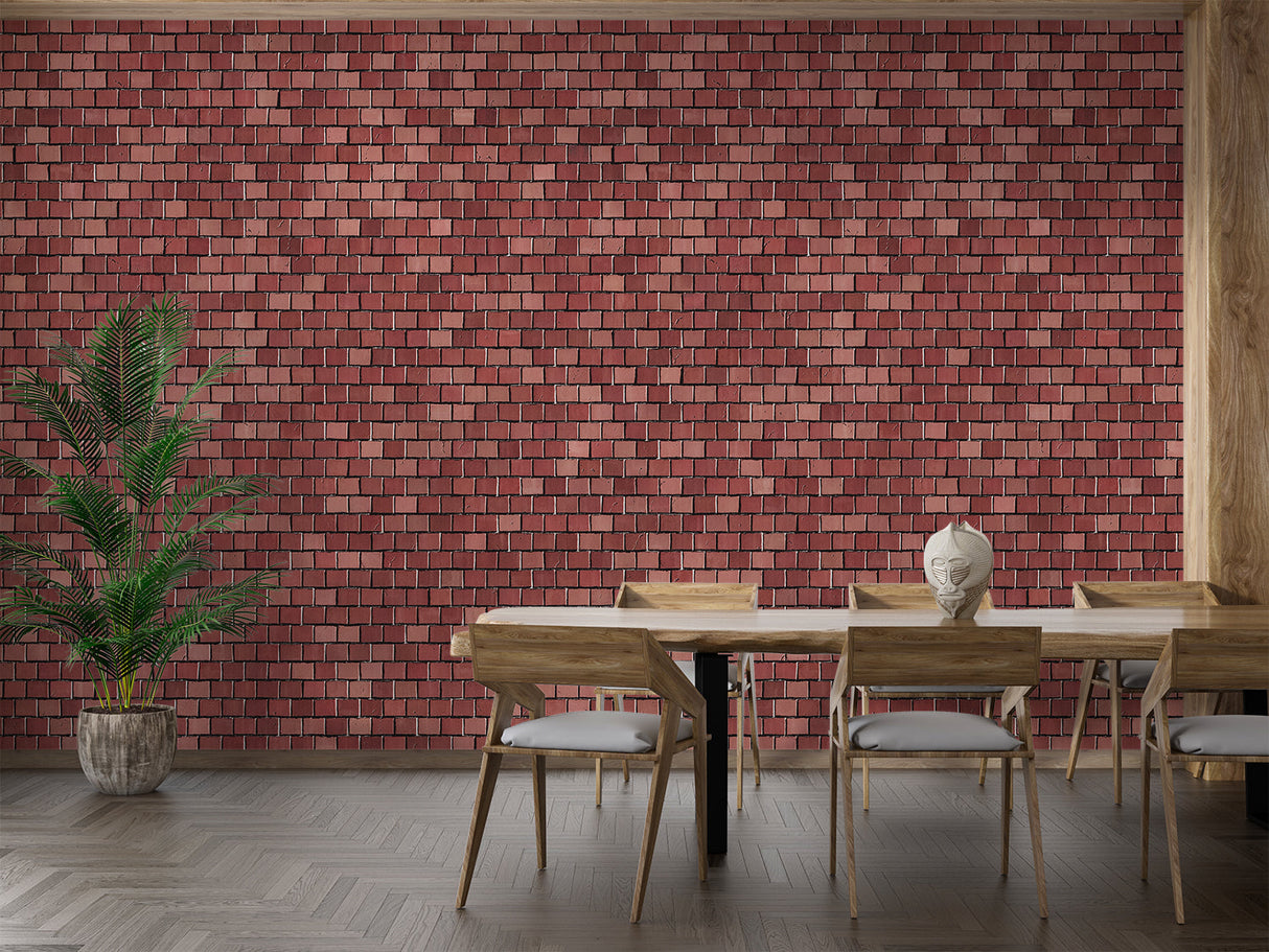 Industrial brick wall design transforming home office space