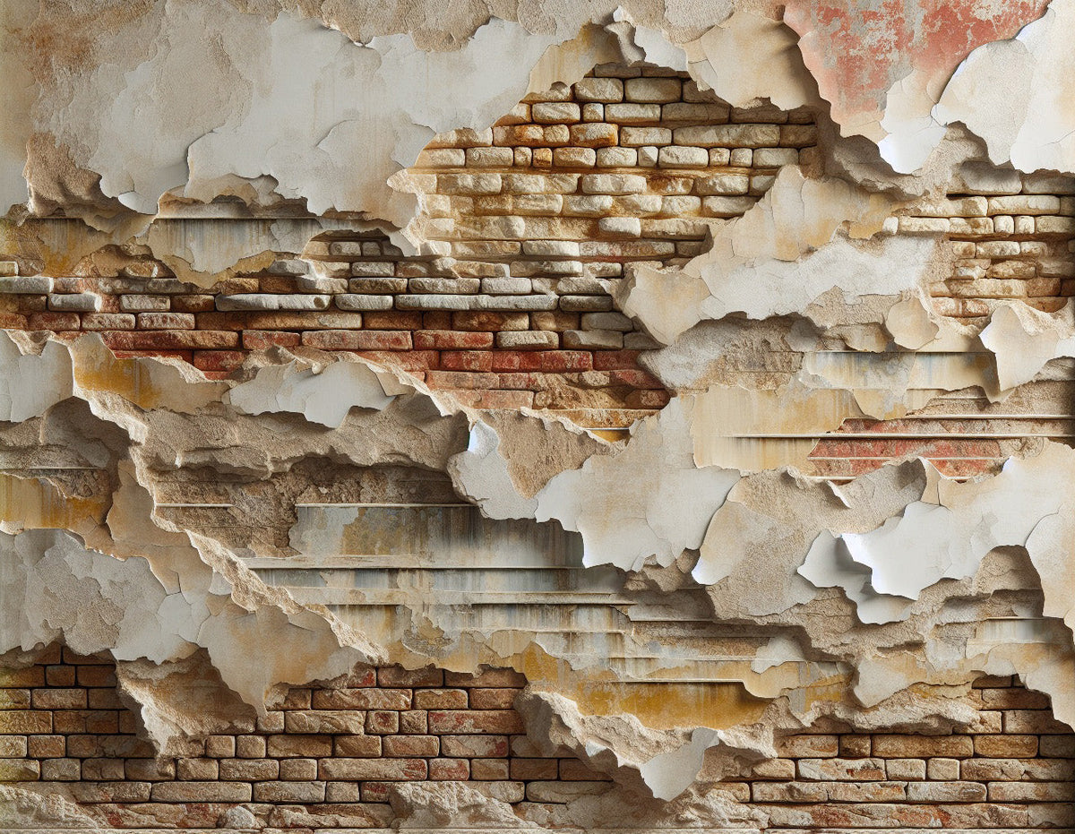 Brick wall design file showing detailed distressed industrial pattern ...