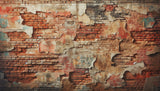 Brick wall design file showing detailed terracotta tones and weathered texture pattern