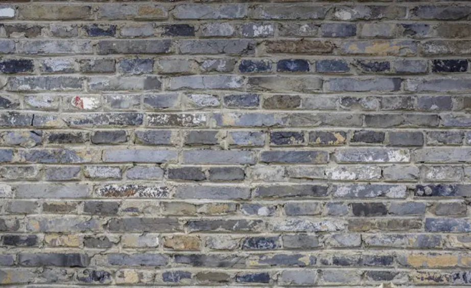 Design file showing detailed grey and blue brick pattern with authentic stone texture