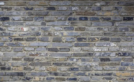 Design file showing detailed grey and blue brick pattern with authentic stone texture