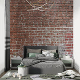 Brick wall design bringing industrial charm to kitchen accent wall