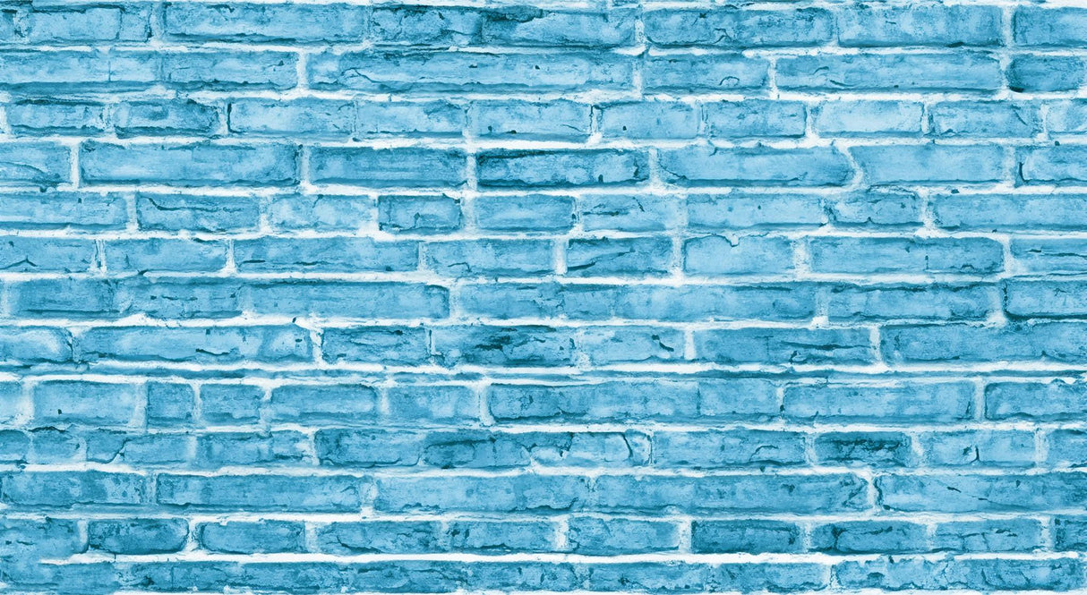 Design file of blue brick wallpaper pattern showing intricate texture and shading details