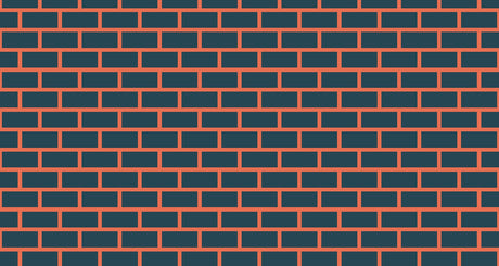 Navy and terracotta brick pattern design file showing geometric detail and color contrast