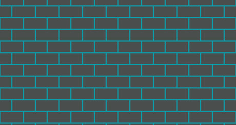 Turquoise geometric brick wall design file showing seamless pattern and texture detail