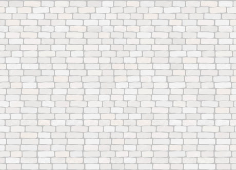 White brick wall pattern design file showing detailed stone texture and subtle shadows