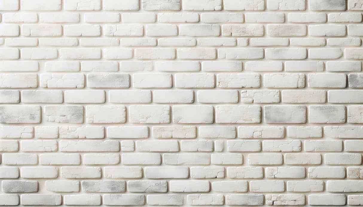 White brick wall pattern design file showing detailed texture and dimensional effects