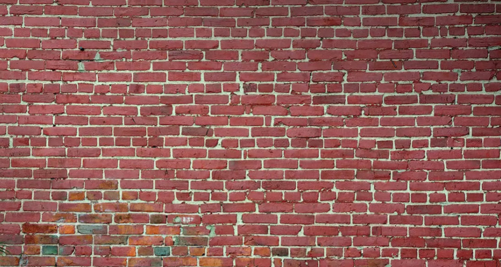 Design file showing detailed red brick pattern with aged mortar and authentic wear marks