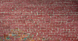 Design file showing detailed red brick pattern with aged mortar and authentic wear marks