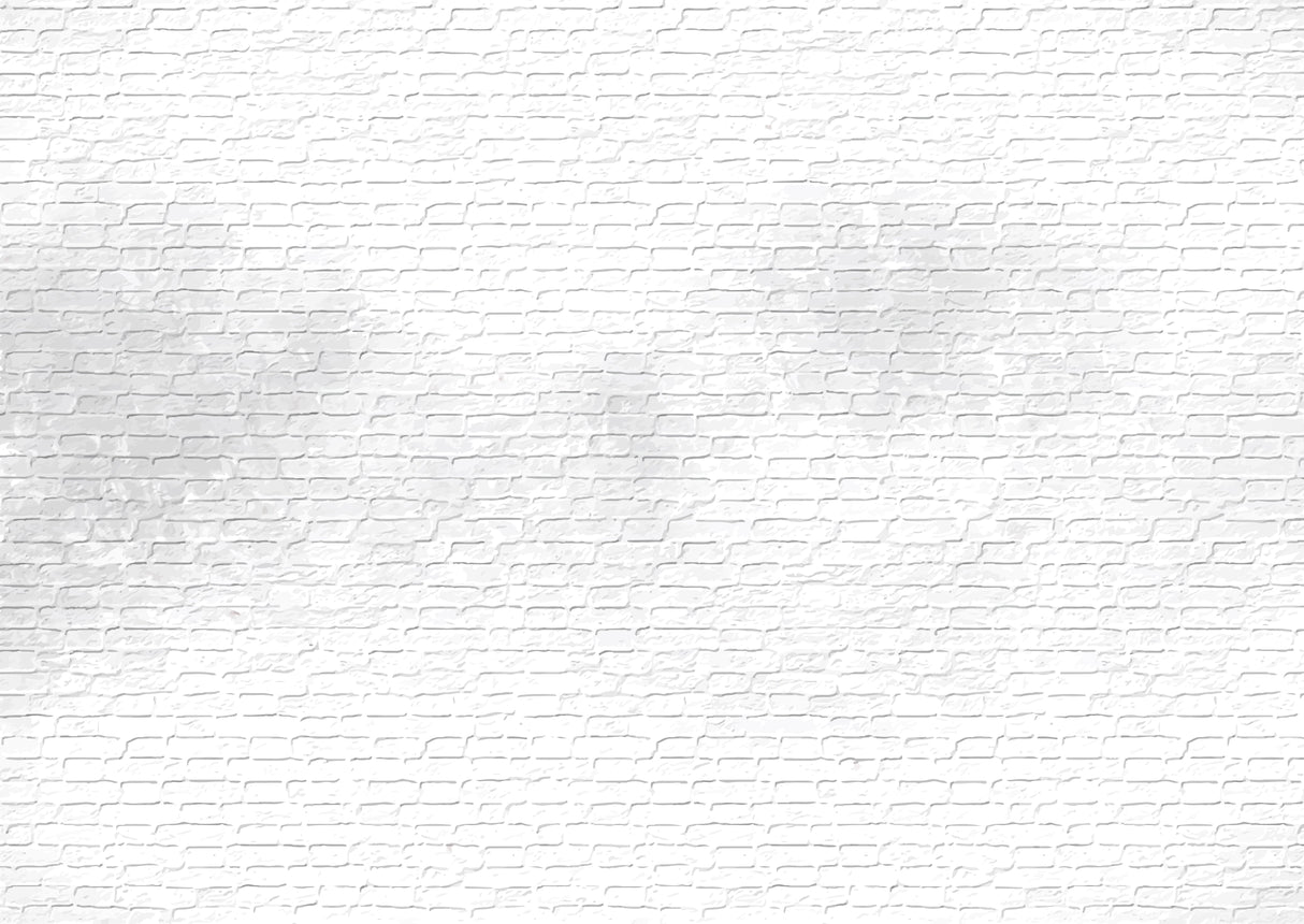 White brick wallpaper design file showing detailed 3D texture pattern and realistic shadows