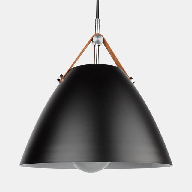 Modern Pendant Light  Leather Strap Aluminum Shade - Product detail 5