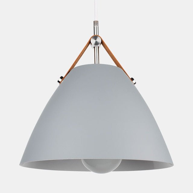 Modern Pendant Light  Leather Strap Aluminum Shade - Product detail 7