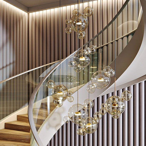 Modern Bubble Pendant Light  Glass Sphere Cluster Design - Product detail 12