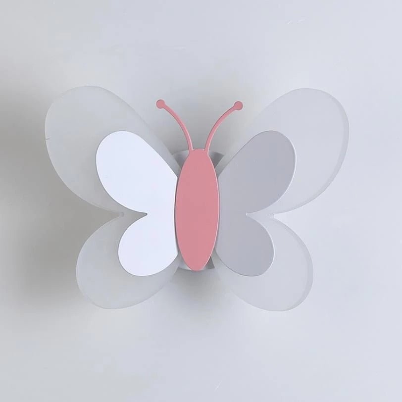 Butterfly Wall Light  White  Pink LED Design - Product detail 11