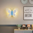 Butterfly Wall Light  White  Pink LED Design - Product example